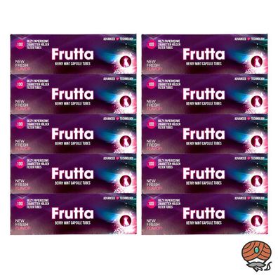 10x Frutta Berry Mint / Beeren Minze Click-Filterhülsen / Zigaretten-Hülsen