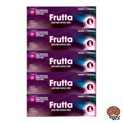 5x Frutta Berry Mint / Beeren Minze Click-Filterhülsen / Zigaretten-Hülsen