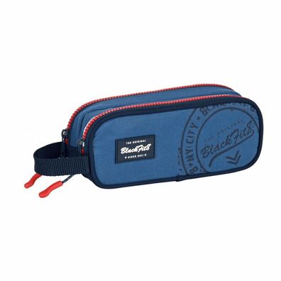 Schulmäppchen BlackFit8 Stamp Blau (21 x 8 x 6 cm)