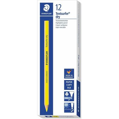 Textmarker Staedtler Textsurfer Dry Gelb 12 Stück
