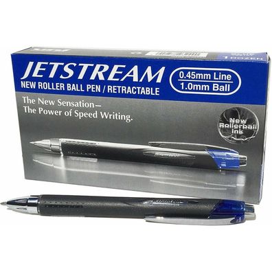 Kugelschreiber mit Flüssigtinte Uni-Ball Rollerball Jetstream SXN-210 Blau 12 Stück