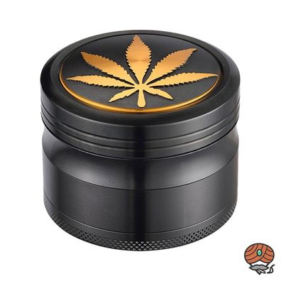 Champ High Kräutermühle - Golden Leaf, Aluminium, Ø 63mm, 4-teilig