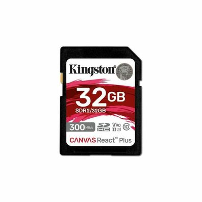 Canvas React Plus 32 GB SDHC (schwarz, UHS-II U3, Class 10, V90)
