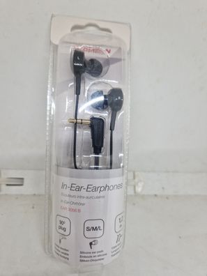Thomson EAR3056B Kopfhörer, In-Ear, Winkelstecker, Schwarz (132621)