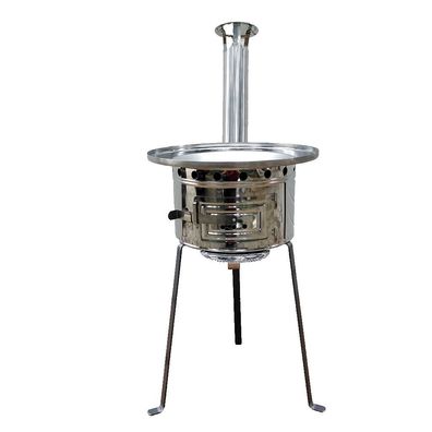 Kroatische Kotlovina Set aus Edelstahl V2A mit Tanjur Grillteller 73 cm Metal Ofen