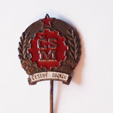 Anstecknadel Tschechoslowakei Jugendverband CSM