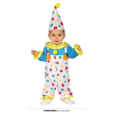 Fiestas GUIRCA Clown Tupfen Kostüm für Baby