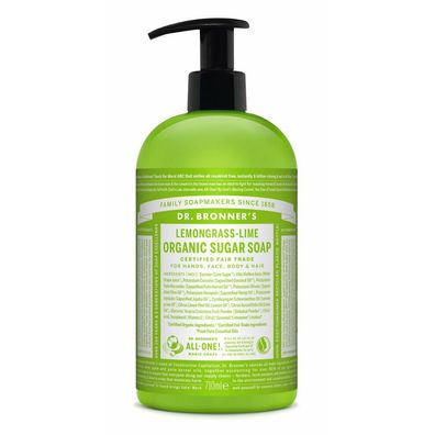Dr Bronner'S Jabones De Azúcar Lemongrass-Lima 710ml