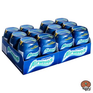 Wrigley`s Airwaves Menthol & Eucalyptus Kaugummi 12x 70g