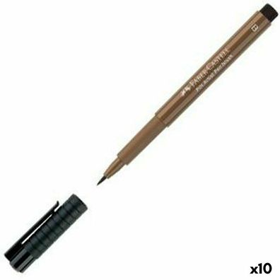 Filzstifte Faber-Castell Pitt Artist Dunkelbraun 10 Stück