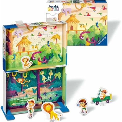 Ravensburger Puzzle&Play: Dschungel-Abenteuer 2x24 Teile