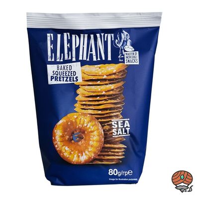 Elephant Pretzels 80g Sea Salt