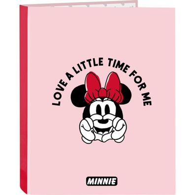 Ringbuch Minnie Mouse Me time Rosa A4 (26.5 x 33 x 4 cm)