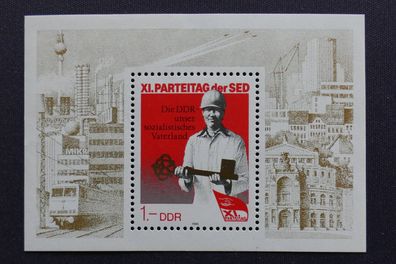 DDR MiNr. 3013 Block 83 postfrisch** (AK 797)