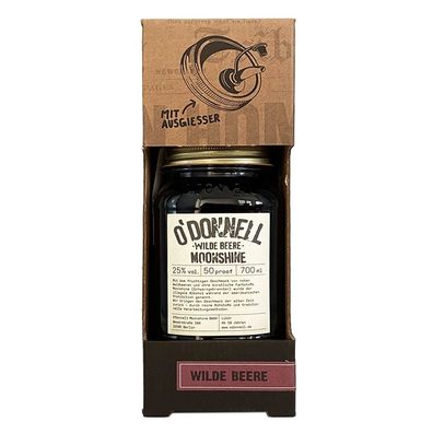 O'Donnell Wilde Beere Moonshine Likör, mit Ausgießer, 25% Vol. 0,7 l
