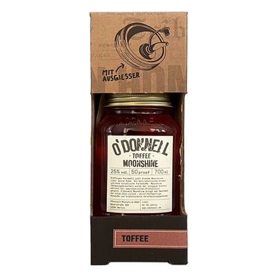 O'Donnell Toffee Moonshine Likör, mit Ausgießer, 25% Vol. 0,7 l