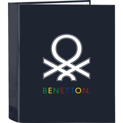 Ringbuch Benetton Sixties Marineblau A4 (27 x 33 x 6 cm)