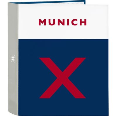 Ringbuch Munich College Grau A4 (27 x 33 x 6 cm)