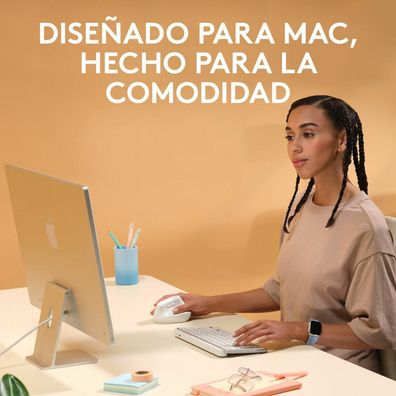 Logitech Lift for Mac Maus ergonomisch kabellos graphit