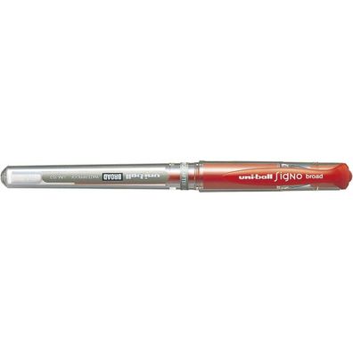 Flüssigtintenstift Uni-Ball Signo Broad UM-153 W Rot Metall 0,6 mm 12 Stück
