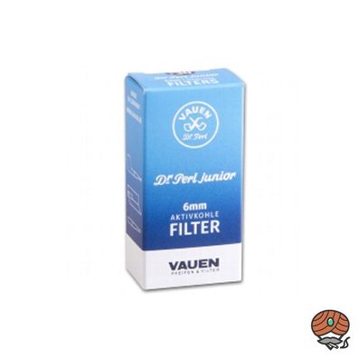 Dr. Perl Junior Aktivkohle Pfeifenfilter 6mm, Schachtel à 30 Stück