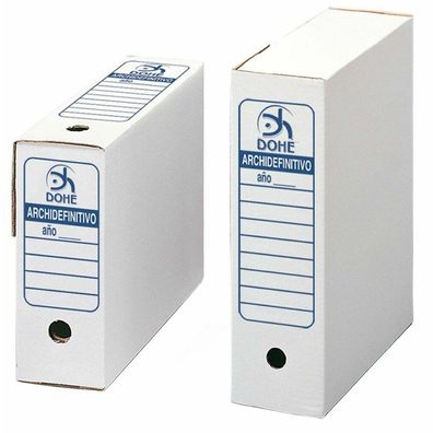 Datei-Box DOHE Archidefinitivo Weiß Pappe Din A4 50 Stück (21,5 x 31,5 cm)