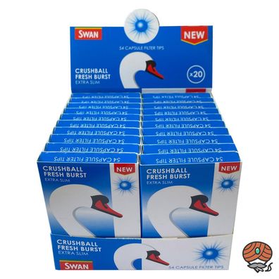 20 x Swan Crushball Fresh Burst extra Slim Filter, 6 mm, à 54 Filter