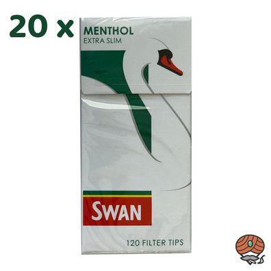 20 x Swan Mentol extra Slim Filter, 6 mm, à 120 Filter