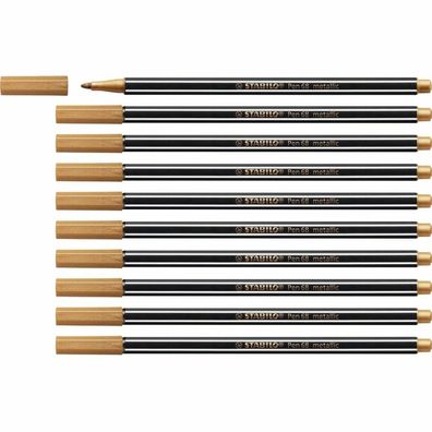 Filzstifte Stabilo Pen 68 metallic Kupfer 10 Stück