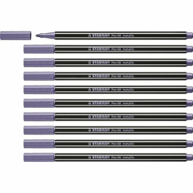 Filzstifte Stabilo Pen 68 metallic 10 Stück
