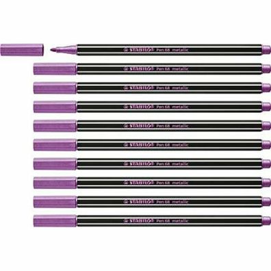 Filzstifte Stabilo Pen 68 metallic 10 Stück