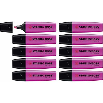 Textmarker Stabilo Boss Magenta 10 Stück