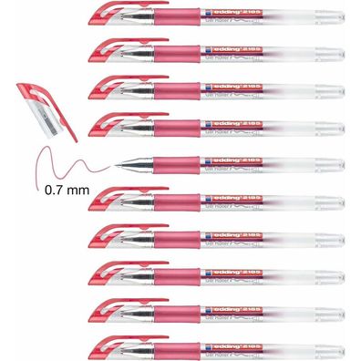 Stift Roller Edding 2185 Rot 0,7 mm (10 Stück)