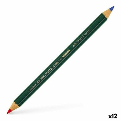 Bleistift Faber-Castell 873 Color Rot Blau 4,3 mm (12 Stück)