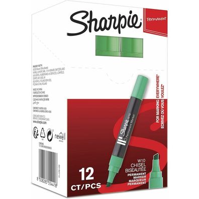 Dauermarker Sharpie W10 grün 12 Stück