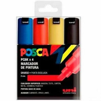 Marker-Set POSCA PC-5M Basic Bunt 4 Stücke