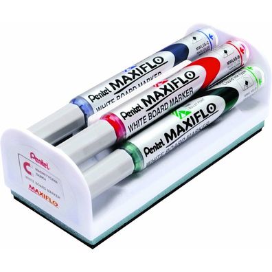 Marker-Set Pentel Maxiflo Tafel Radiergummi 4 Stücke
