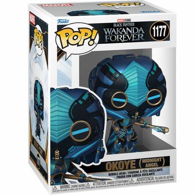 Black Panther: Wakanda Forever POP! Marvel Vinyl Figur Okoye (Midnight Angel) 9 cm