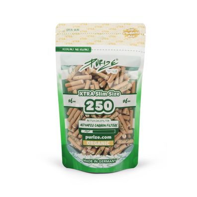 Purize Activkohlefilter XTRA SLIM organic, 250 Stück