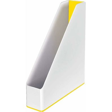 Zeitschriftenkorb Leitz Weiß Gelb A4 polystyrol (7,3 x 31,8 x 27,2 cm)