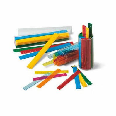 Satz Lineale Faibo Bunt 100 Stück (15 cm)