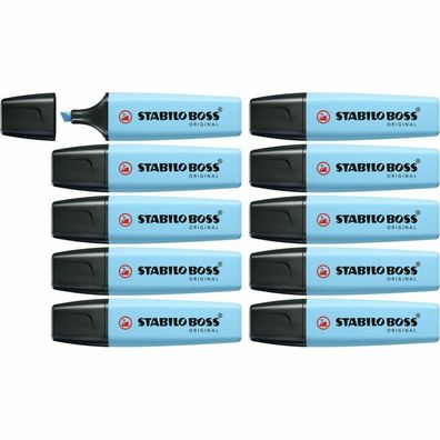 Textmarker Stabilo Boss Blau 10 Stück