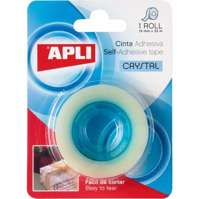 Klebeband Apli Durchsichtig (19 x 33 mm) (10 Stück)