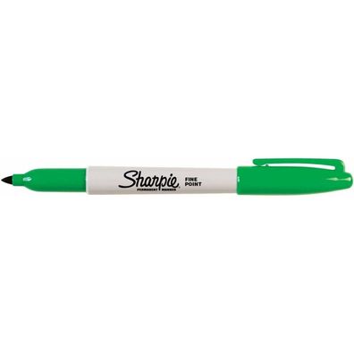 Dauermarker Sharpie Fine Point grün 0,9 mm (12 Stück)