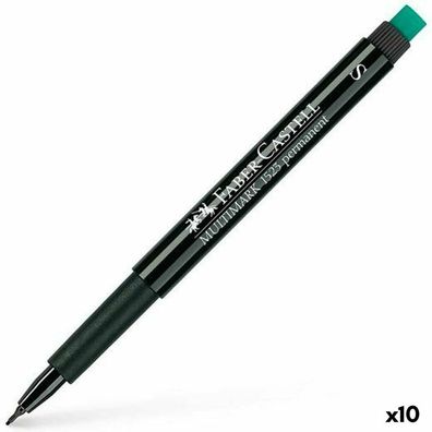 Dauermarker Faber-Castell Multimark 1523 S Schwarz 0,4 mm (10 Stück)