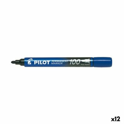 Dauermarker Pilot SCA-100 Blau 1 mm (12 Stück)