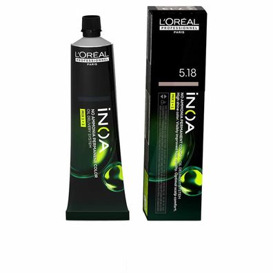 L'Oréal Professionnel Inoa Sin Amoniaco 5,18 Castaño Claro Ceniza Moka 60ml