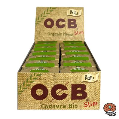 Box OCB Organic Hemp Slim Rolls, 24 Rollen à 4 m