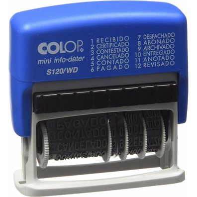 Versiegelung Colop S120/WD 4 x 42 mm Blau Datum