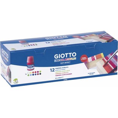 Tempera Giotto Decor Bunt (25ml) (12 Stück)